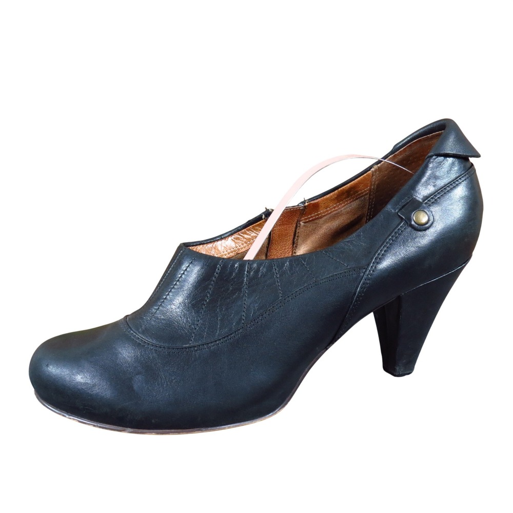 Clarks Indigo 33013 Women Shootie Heel Size 9M Professional Dress Black Leather